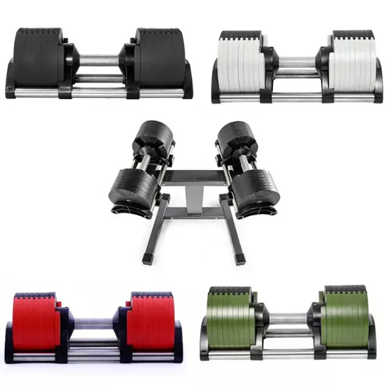 Adjustable Dumbbell Pair 40Kg - Free Weights Dumbells 40kg Adjustable Dumbbell