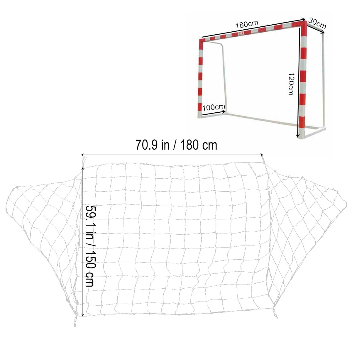 Football Net Durable Polypropy - Team Sports ulasan dan harga